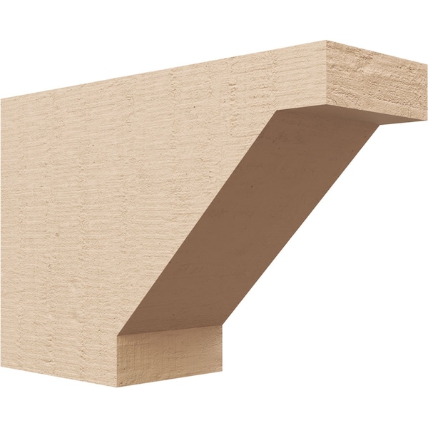 Ekena Millwork 4in. W x 8in. H x 12in. L Burlington Woodgrain TimberThane Rafter Tail, Primed Tan RFTUR04X08X12BURRCPR - main